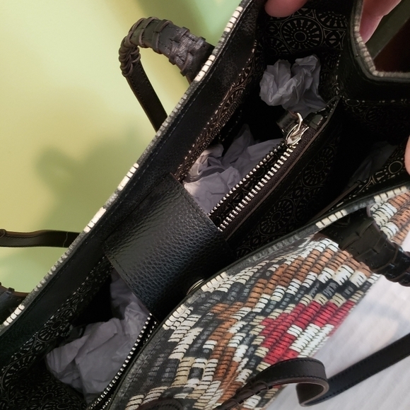 EC Brighton Africa Stories "Safara" Coated Canvas Painted Handbag Tote, … - Picture 12 of 12